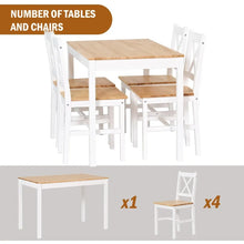 Load image into Gallery viewer, Modern 5-Piece Dining Table and Chairs Set - Stylish Kitchen Dining Room Furniture