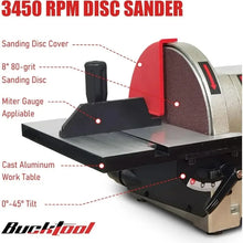 Load image into Gallery viewer, Powerful 3/4HP Benchtop Belt Sander - 4&quot; x 36&quot; Belt &amp; 8&quot; Disc for Woodworking