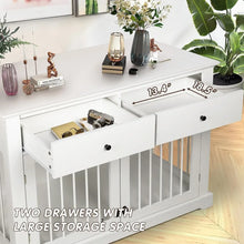 Load image into Gallery viewer, &quot;Stylish 44” Wooden Dog Crate Furniture with Drawers – Large Indoor Kennel for Big Dogs