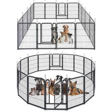 Load image into Gallery viewer, 40&quot; Outdoor Pet Playpen, 16 Panels, Big Dog Exercise Pen, Foldable