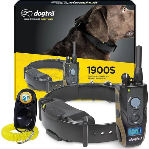 1900s Range Rechargeable E-Collar, Adjustable Levels, for Dogs