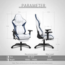 Load image into Gallery viewer, Big &amp; Tall Gaming Chair w/ Footrest - Ergonomic High Back Office Chair, Headrest &amp; Lumbar