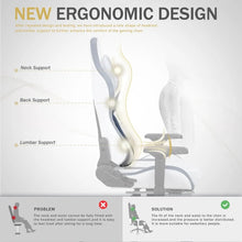 Load image into Gallery viewer, Big &amp; Tall Gaming Chair w/ Footrest - Ergonomic High Back Office Chair, Headrest &amp; Lumbar