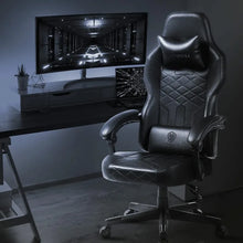 Load image into Gallery viewer, PU Leather Gaming Chair - Ergonomic High Back Reclining Computer Chair, 350 LBS