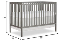 Load image into Gallery viewer, Cool Grey 5-in-1 Convertible Crib, Greenguard Gold Certified for Safe Nursery