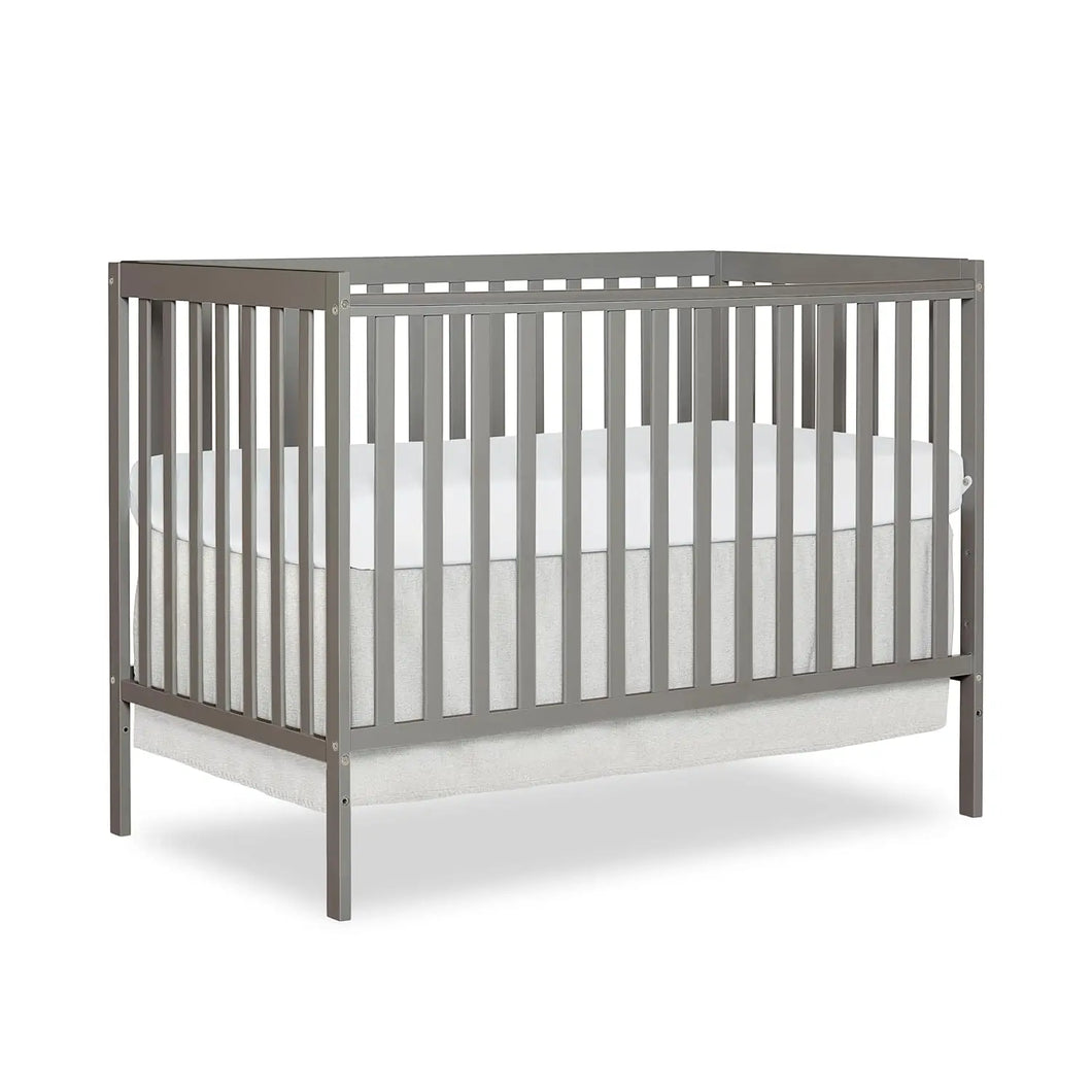 Cool Grey 5-in-1 Convertible Crib, Greenguard Gold Certified for Safe Nursery