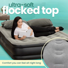 Load image into Gallery viewer, Luxury Double High Air Mattress with Built-in Pump, Inflatable for Comfort