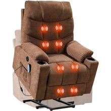 Load image into Gallery viewer, Elderly Power Lift Recliner Chair with Vibration Massage - Adjustable Electric Sofa