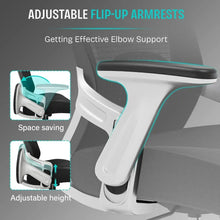 Load image into Gallery viewer, Breathable Mesh Computer Gaming Chair, Ergonomic Desk Chair with Flip-Up Arms