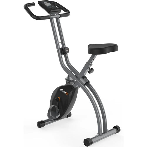 Folding Magnetic Stationary Bike | Indoor Cycling Exercise Bike for Home Fitness