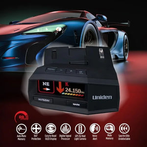 Advanced Radar/Laser Detector - Dual Antennas, Directional Arrows, Built-in GPS