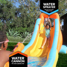 Load image into Gallery viewer, First Inflatable Water Slide for Kids | Outdoor Slip &amp; Splash, Water Cannon, Blower - 186&quot; Long