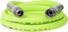 Load image into Gallery viewer, 100 ft 5/8 inch Heavy Duty Garden Hose with 6-Pattern Adjustable Nozzle - NFZG64