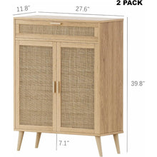 Load image into Gallery viewer, &quot;Set of 2 Floor Standing Storage Cabinets - Freestanding Bathroom &amp; Living Room