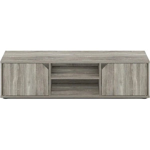 French Oak TV Stand for 55 Inch TVs: Classic Design with Door Storage