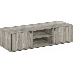 French Oak TV Stand for 55 Inch TVs: Classic Design with Door Storage