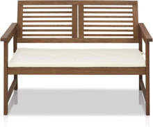 Load image into Gallery viewer, Hardwood Outdoor Bench - FG161167, Teak Oil Finish, Natural