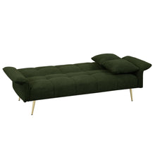 Load image into Gallery viewer, Convertible Sofa Bed with Adjustable Arms &amp; Backrest - Modern Love Seat Design