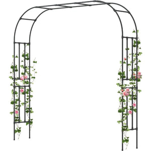 Sturdy Iron Arch for Garden, Weddings & Parties - Trellis for Climbing Vines