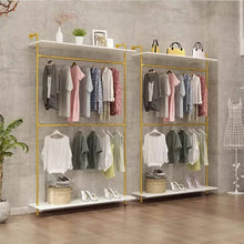 Load image into Gallery viewer, Industrial Pipe Wardrobe - 47.2&quot; | Double Hanging Rods, Bedroom Furniture