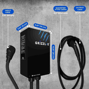 240V Level 2 EV Charger - 40A, Weatherproof Metal Case, Indoor/Outdoor Fast Charging