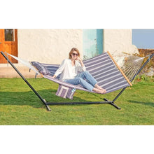 Load image into Gallery viewer, Weatherproof Hammock w/ 12ft Steel Stand | Outdoor Furniture for 1-2 People