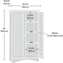 Load image into Gallery viewer, Salt Oak Storage Pantry Cabinet, 35.43&quot;L x 16.73&quot;W x 61.02&quot;H