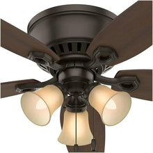 Load image into Gallery viewer, 52-Inch Bronze Indoor Ceiling Fan with Light | Low-Profile Energy Star Design