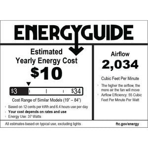 52-Inch Bronze Indoor Ceiling Fan with Light | Low-Profile Energy Star Design