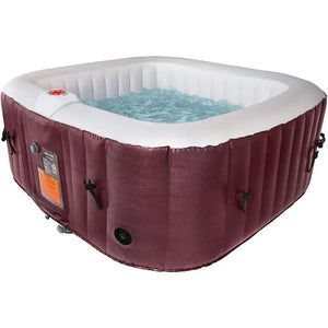 2-3 Person Inflatable Hot Tub Spa | Portable Outdoor Heated w/ 120 Jets