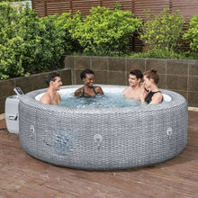 Load image into Gallery viewer, Inflatable Hot Tub - 7 Person Portable Outdoor Spa, 180 Air Jets, Insulated Cover