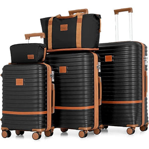 Expandable Travel Luggage Set - 3 Piece Suitcases with Spinner Wheels, TSA Lock