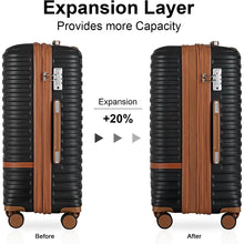 Load image into Gallery viewer, Expandable Travel Luggage Set - 3 Piece Suitcases with Spinner Wheels, TSA Lock