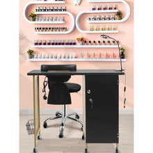 Load image into Gallery viewer, Manicure Nail Table - Mobile Nail Station with Built-In Dust Collector