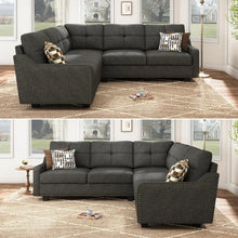 Load image into Gallery viewer, &quot;Versatile L-Shaped Corner Sofa - Convertible 4-Seater for Small Spaces, Modern Design