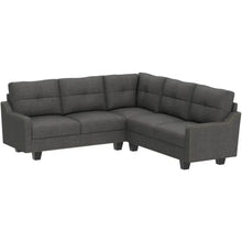 Load image into Gallery viewer, &quot;Versatile L-Shaped Corner Sofa - Convertible 4-Seater for Small Spaces, Modern Design