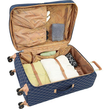 Load image into Gallery viewer, Navy Lightweight Luggage, 4 Piece: Expandable Telescoping Handles