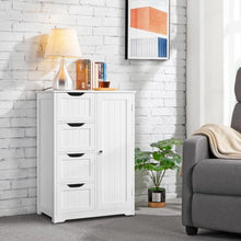 Load image into Gallery viewer, Spacious 4-Drawer Bathroom Floor Cabinet with Single Door, Versatile Freestanding Storage