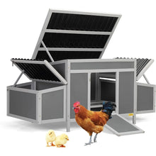 Load image into Gallery viewer, &quot;Spacious Chicken Coop with Nesting Boxes | Cozy Hen House &amp; Rabbit/Duck Home