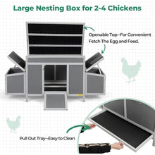 Load image into Gallery viewer, &quot;Spacious Chicken Coop with Nesting Boxes | Cozy Hen House &amp; Rabbit/Duck Home