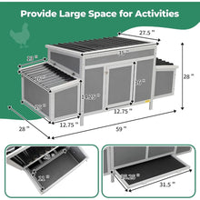 Load image into Gallery viewer, &quot;Spacious Chicken Coop with Nesting Boxes | Cozy Hen House &amp; Rabbit/Duck Home