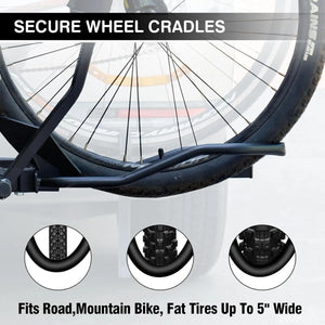 Leader Accessories 2" 2 Bikes up to 75 lbs Each, Heavy Duty for Standard, Fat Tire & Electric