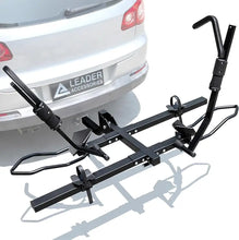 Load image into Gallery viewer, Leader Accessories 2&quot; 2 Bikes up to 75 lbs Each, Heavy Duty for Standard, Fat Tire &amp; Electric