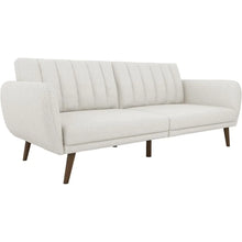 Load image into Gallery viewer, Premium Linen Living Room Sofa Bed | Upholstered Couch with Wooden Legs