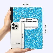 Load image into Gallery viewer, Bulk 48-Pack Composition Notebooks, 200 Wide-Ruled Pages, 9-3/4 x 7-1/2, For School