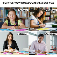 Load image into Gallery viewer, Bulk 48-Pack Composition Notebooks, 200 Wide-Ruled Pages, 9-3/4 x 7-1/2, For School