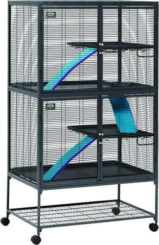 Homes for Pets Deluxe Nation Small Animal Cage, Double Unit for Hamsters, Gerbils, Mice
