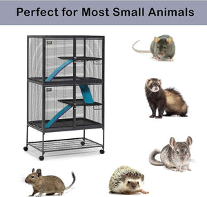 Homes for Pets Deluxe Nation Small Animal Cage, Double Unit for Hamsters, Gerbils, Mice