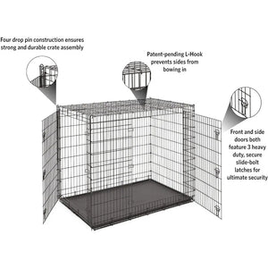 Homes for Pets SL54DD XXL Double Door Dog Crate, Great Dane, Mastiff, St. Bernard