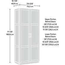 Load image into Gallery viewer, Sturdy Oak Storage Pantry Cabinet - 29.61&quot; x 16.10&quot; x 71.10&quot; Dimensions